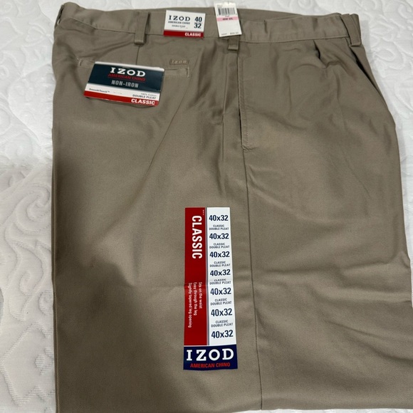 Izod Classic Khaki Trousers - Picture 1 of 4